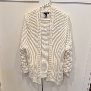 Aqua Cream Textured Cardigan